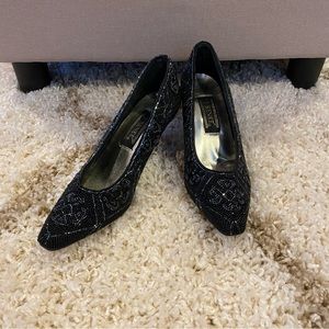 Vintage Beaded Evening Heels